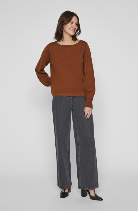 Actual product image Vila U-boat neck knitted jumper (S)