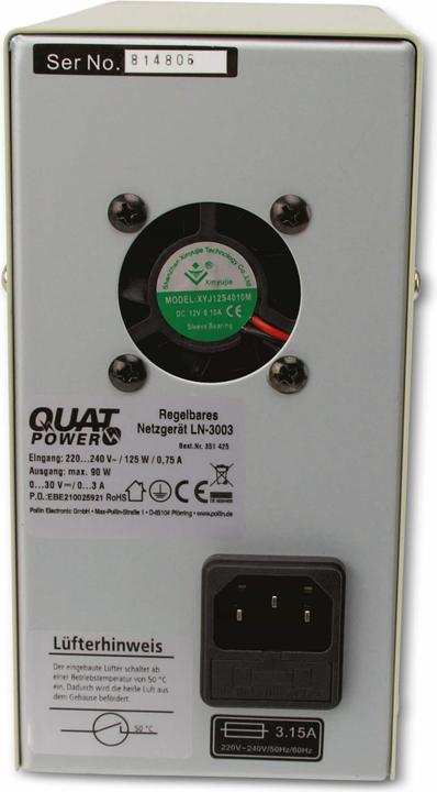 Produktbild QuatPower Netzgerät LN-3003, 0...30V 0...3A, LCD, Grob-/Feinregler