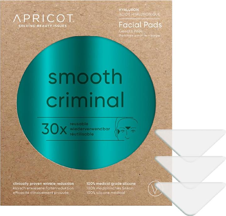Actual product image Apricot Reusable Anti-Wrinkle Facial Pads with Hyaluron
