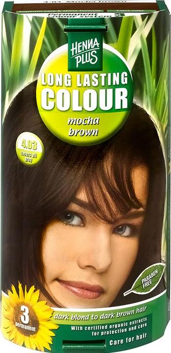 Actual product image Hennaplus Long Lasting Colour (4.03 Mocha Brown)