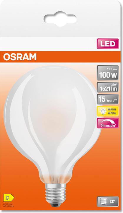 Image du produit Osram Superstar Globe95 (E27, 11 W, 1521 lm, 6 x, E)