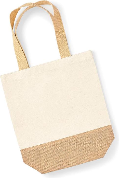 Image du produit Westford Mill Sac à bandoulière en toile avec fond en jute (13 l)