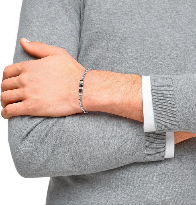 Produktbild S.Oliver Armschmuck für Herren, Edelstahl (20 cm, Edelstahl)