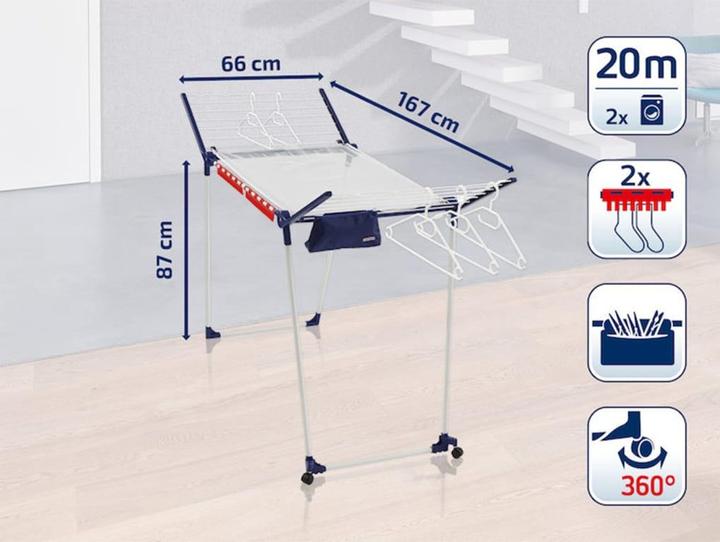 Produktbild Leifheit Standtrockner Pegasus 200 Solid Deluxe Mobile (20 m)