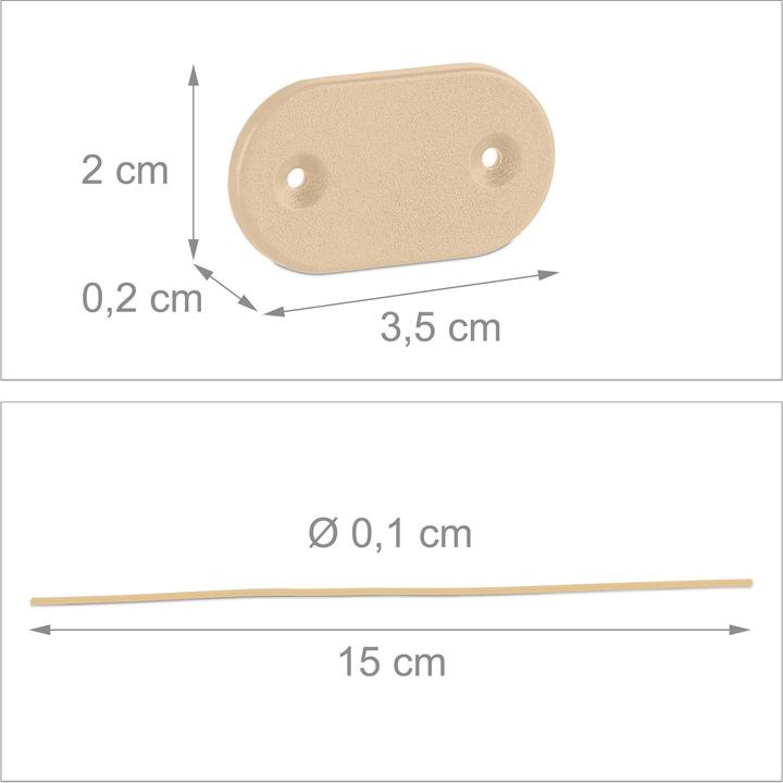 Image du produit Relaxdays 52 pcs. fixation pare-vue (10 cm)