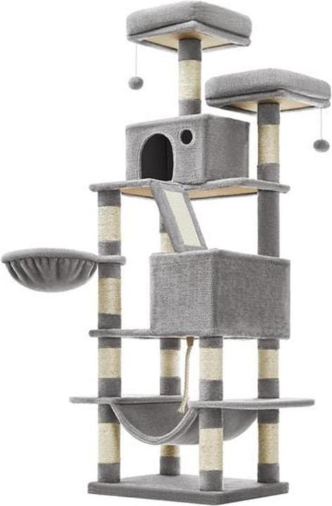 Feandrea Silo (168 cm, Grau, Beige)