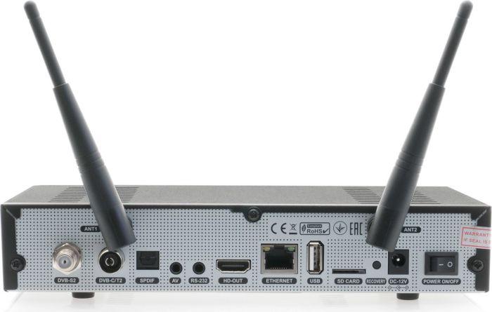 Actual product image Octagon SF 8008 4K Combo (8 GB, DVB-S2X, DVB-C/T2 Dual, CI+ slot)