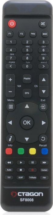 Actual product image Octagon SF 8008 4K Combo (8 GB, DVB-S2X, DVB-C/T2 Dual, CI+ slot)