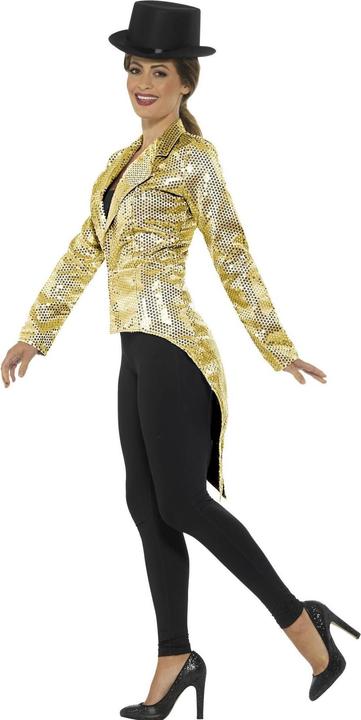 Actual product image Smiffys Womens/Ladies Sequins Costume Tailcoat (L)