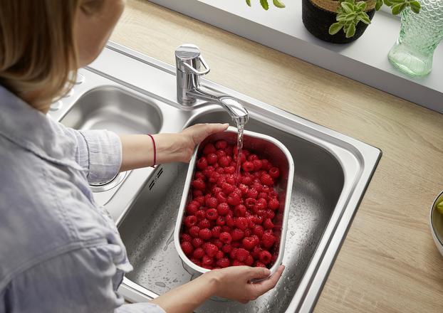 Produktbild Blanco Resteschale aus Edelstahl (Spülbecken Zubehör, 42.50 cm, 16.90 cm)