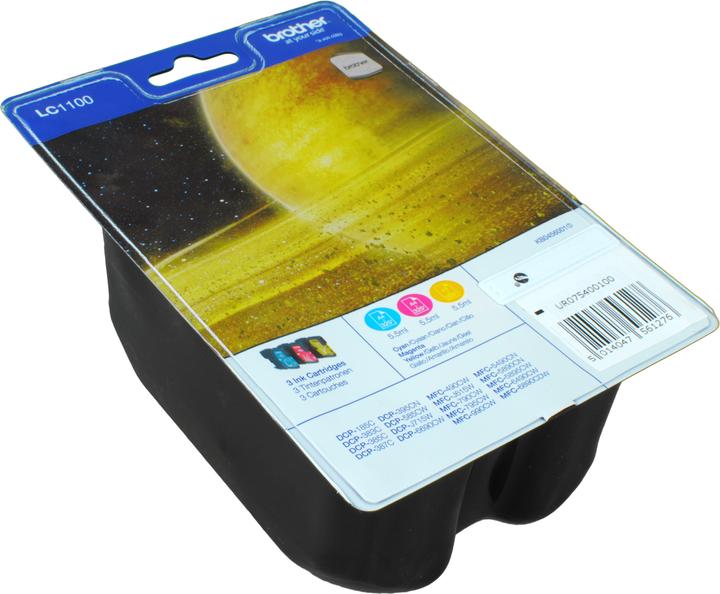 Actual product image Brother LC1100 Rainbow Pack (M, Y, C)