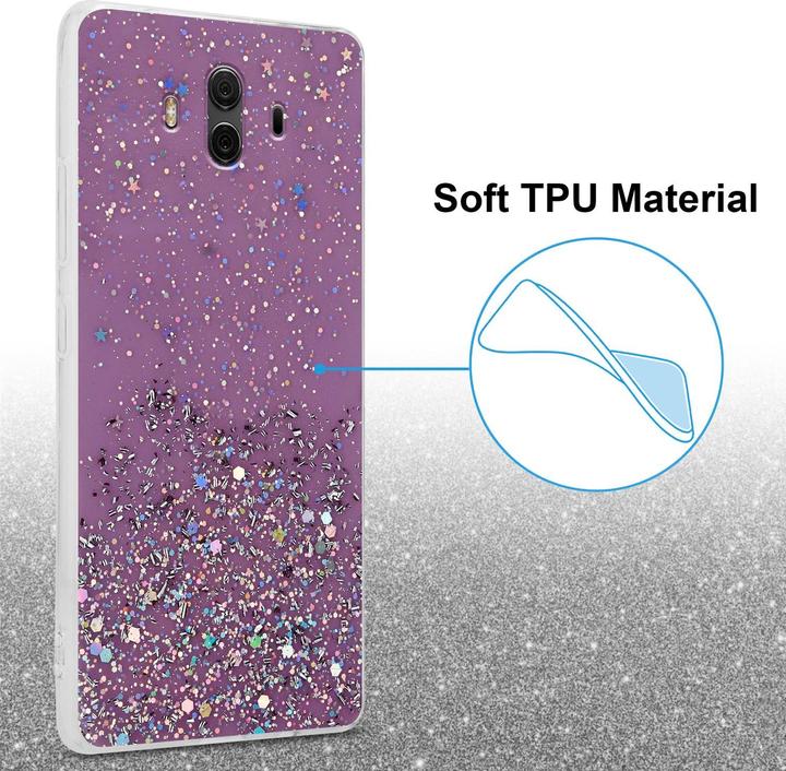 Actual product image Cadorabo TPU cover sparkling glitter (Huawei Nova 2i)