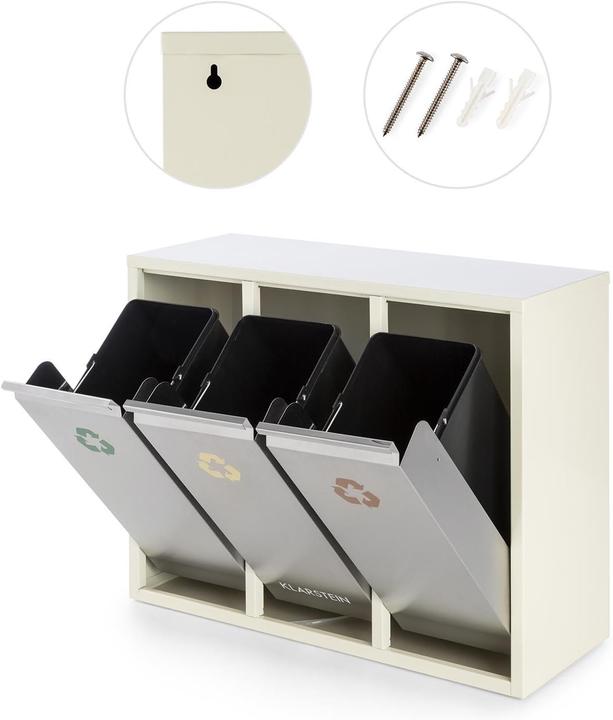 Image du produit Klarstein Mülltrennsystem - Ordnungshüter 3 (45 l)