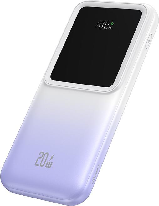 Produktbild Usams US-CD193 PD20W+QC3.0 Dual-port Fast Charging Digital Display Power Bank with Cables 10000mAh