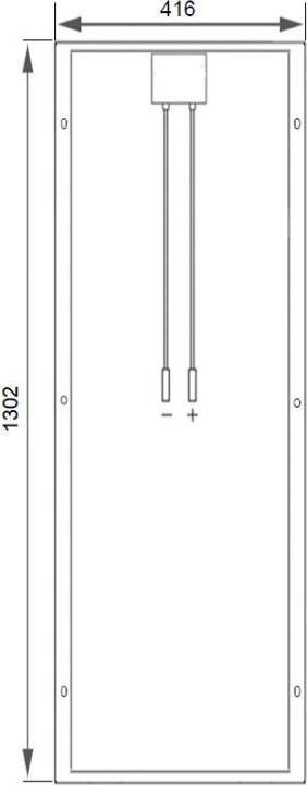 Actual product image DC Solar Solar module CS-100 / SPR110 (110 W, 7 kg)