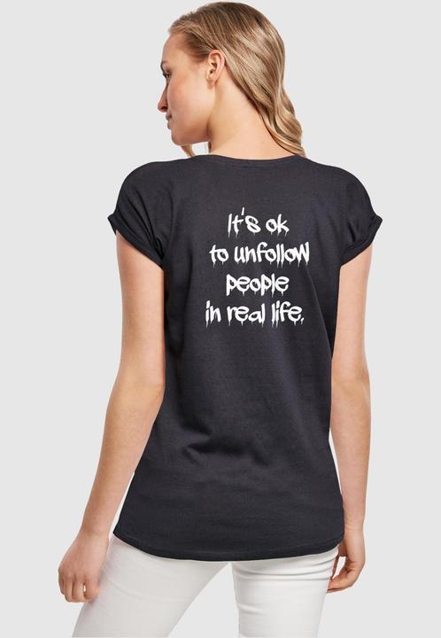 Produktbild Merchcode Ladies Unfollow Extended Shoulder Tee - 111691 (S)