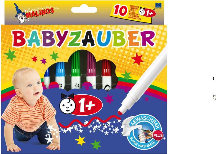 Malinos Felt-tip pens baby magic (Multicoloured, 10 x)