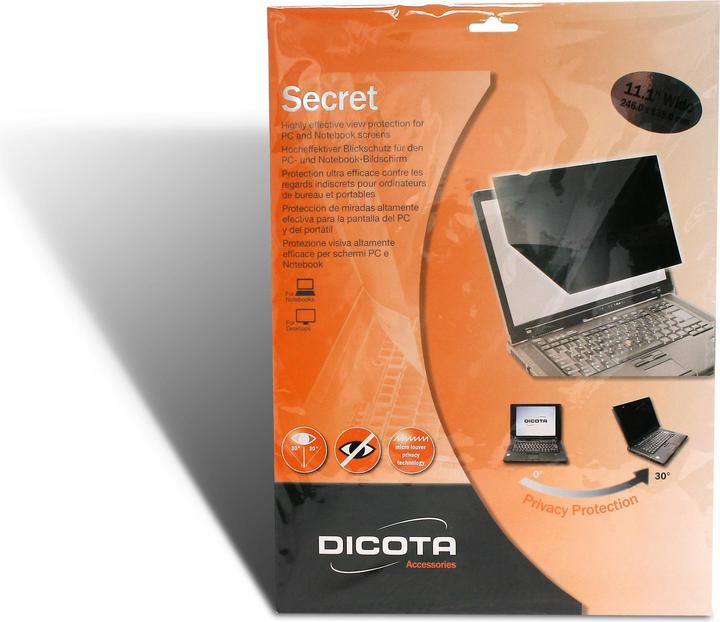 Immagine prodotto Dicota Filtro privacy 2-Way, universale, montaggio laterale (21.50", 16 : 9)