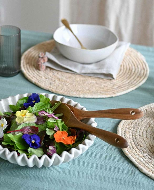 Actual product image Esmée 2-teiliges Salatbesteck aus Akazienholz, 26 x 7 cm (Salad servers)