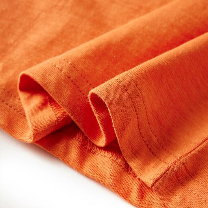 Produktbild VidaXL Kinder-Langarmshirt Dunkelorange 104,Material: 100 (104)