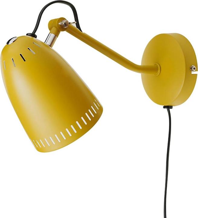 Image du produit Superliving Applique murale métal "Dynamo" jaune moutarde mat (E14)