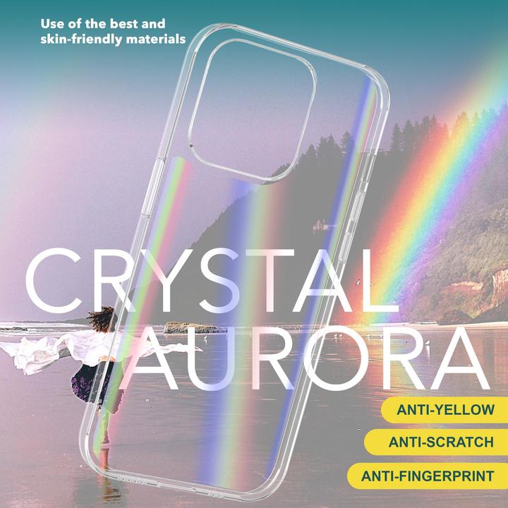 Immagine prodotto Nalia Copertura in vetro temperato trasparente effetto arcobaleno (Apple iPhone 15 Pro)