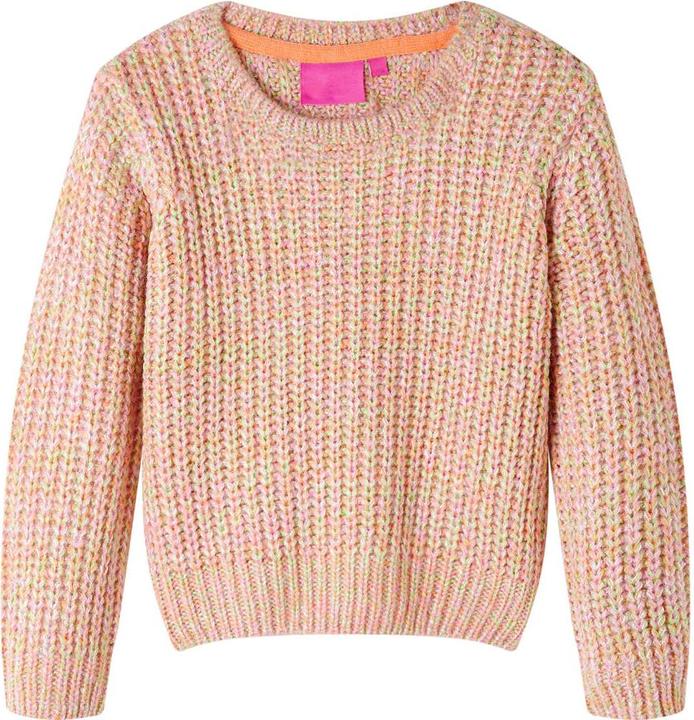 Actual product image VidaXL Children's jumper knitted pale pink 116,Material: 49 % acrylic (116)