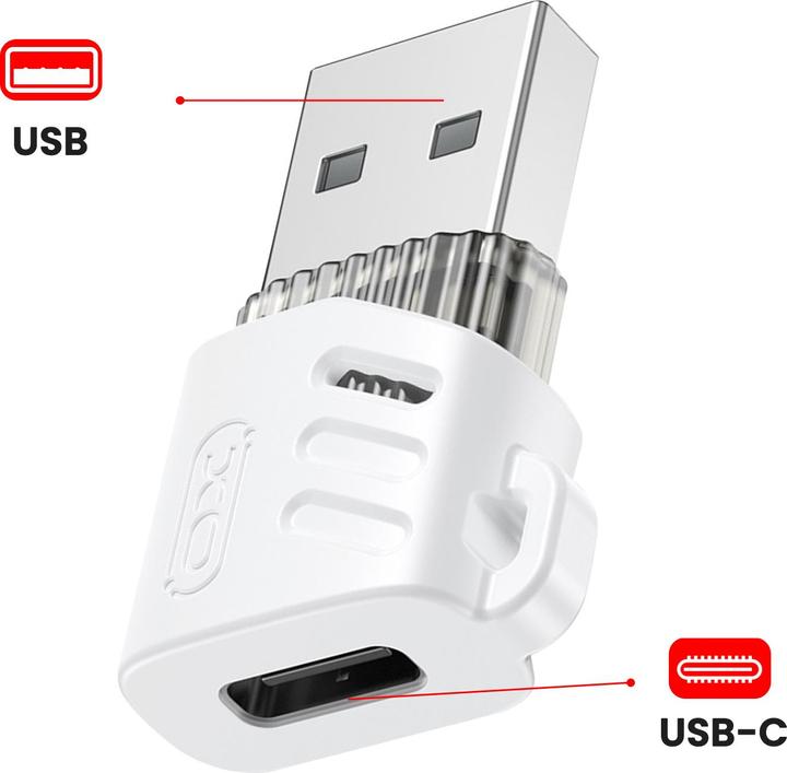 Produktbild xO Adapter NB256D USB-C - USB weiss (USB, USB Typ C)