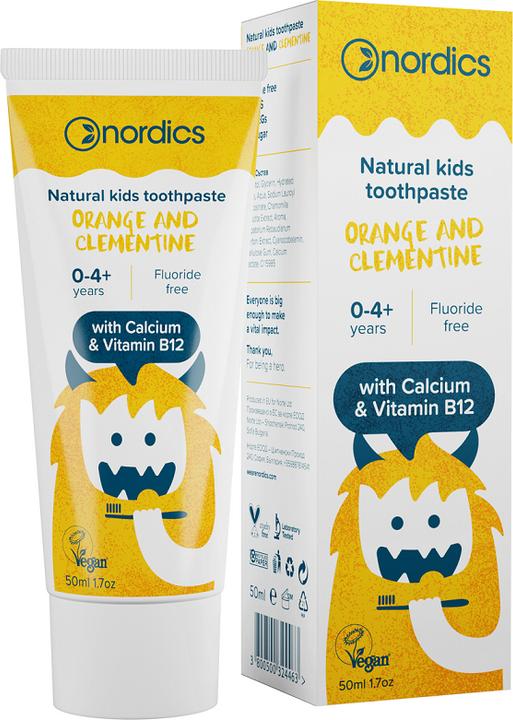Actual product image Nordics Natural Kids Toothpaste Orange & Clementine (75 ml)