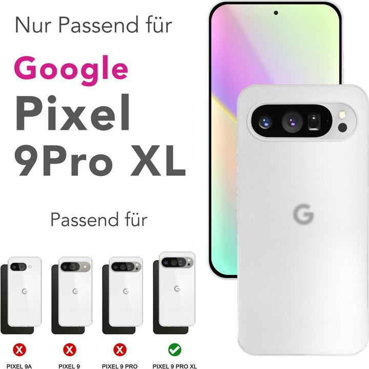 Immagine prodotto Nalia Phantom - 0,3mm Extrem Dünn, Federleicht, Mattiert, Minimalistisch - Ultra-Slim Handycase (Google Pixel 9 Pro XL)