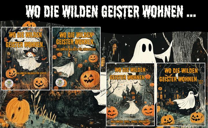 Immagine prodotto Dove vivono gli spiriti selvaggi... Libro da colorare di Halloween per adulti