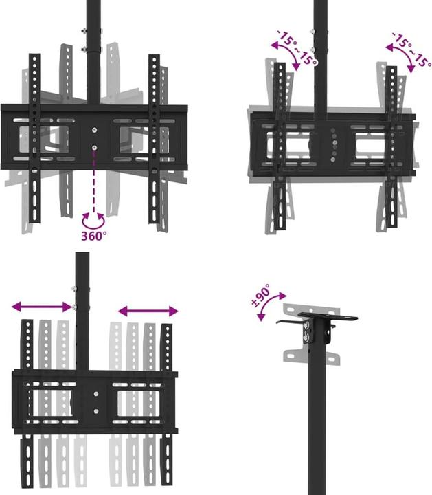 Produktbild VidaXL TV-Deckenhalterung (Decke, 65", 40 kg)