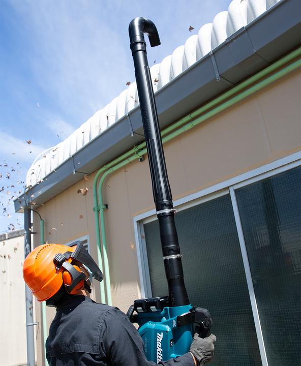 Image du produit Makita Kit de nettoyage de gouttières (Aspirateur + souffleur de feuilles, Support pour machines de jardinage)