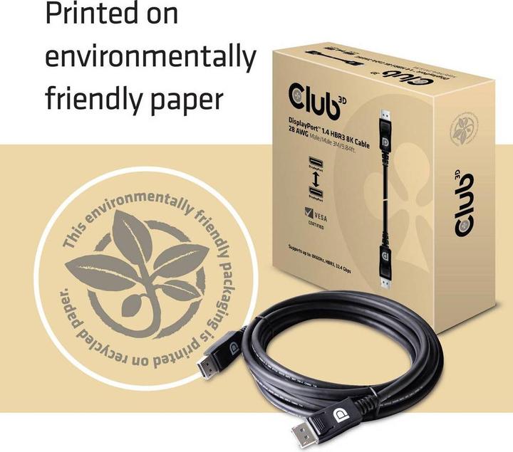 Immagine prodotto Club 3D DisplayPort — DisplayPort (3 m, DisplayPort)
