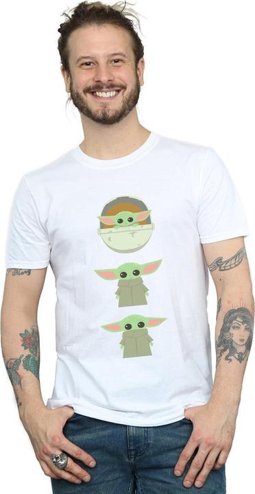 Actual product image Star Wars Mens The Mandalorian The Child Posing T-Shirt (4XL)