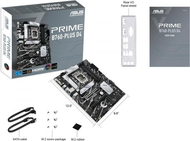 Produktbild ASUS PRIME B760-PLUS D4 (LGA 1700, Intel B760, ATX)