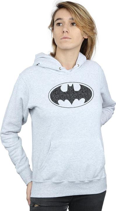 Actual product image Womens/Ladies Batman One Colour Logo Hoodie (XXL)