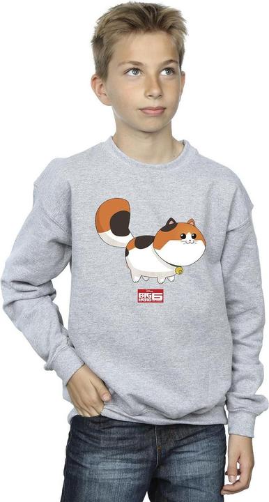 Actual product image Disney Boys Big Hero 6 Baymax Kitten Pose Sweatshirt (140, 146)