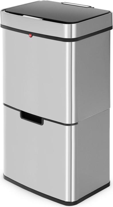 Produktbild Hailo Öko Vario XL, Design-Sensor-Mülltrenner, 25 + 25 + 4 ltr, Edelstahl Anti-Fingerprint (50 l)