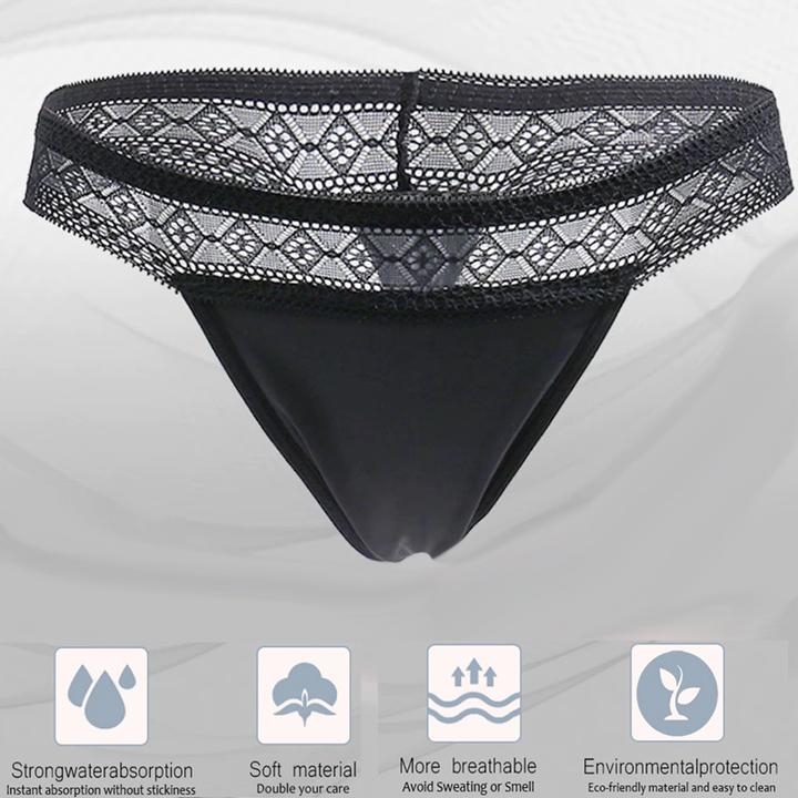 Actual product image Bonbon Rose Menstrual thong with small square tip (L)