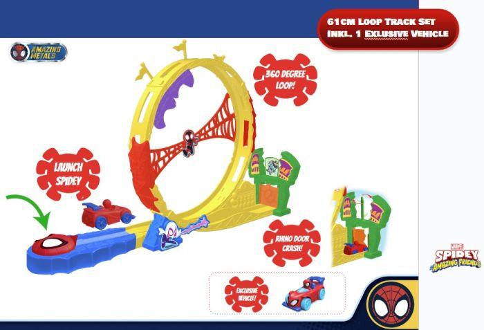 Image du produit Spiderman Circuit de looping Spidey 61cm avec véhicule exclusif Diecast
