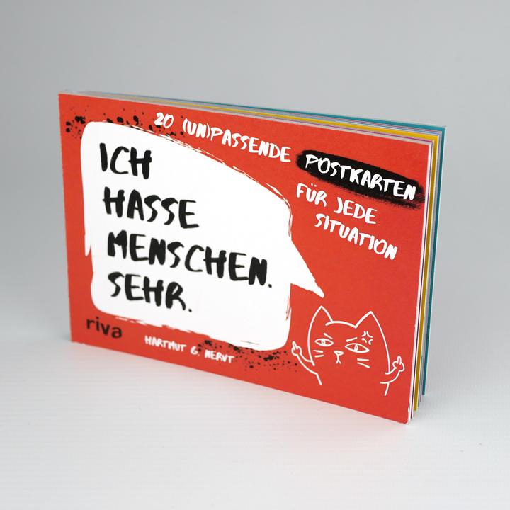 Actual product image I hate people. Very - 20 (in)suitable postcards for every situation