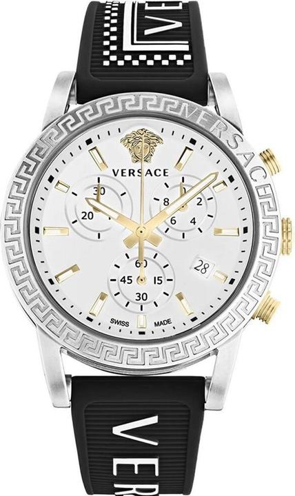 Versace VEKB00122 Sport Tech Lady Chronograph Damenuhr 40mm 5ATM (Sportuhr, 40 mm)