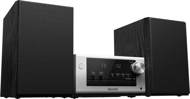Actual product image Panasonic Hifi DAB+ 2x80W PM704 Silver (Bluetooth, CD player, 2x 40 W)