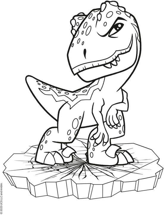 Actual product image Jurassic World Explorers: My thick colouring pad