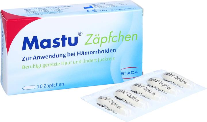 Image du produit Stada Suppositoires Mastu, 10 pcs. Suppositoires (Lotion de toilette intime)