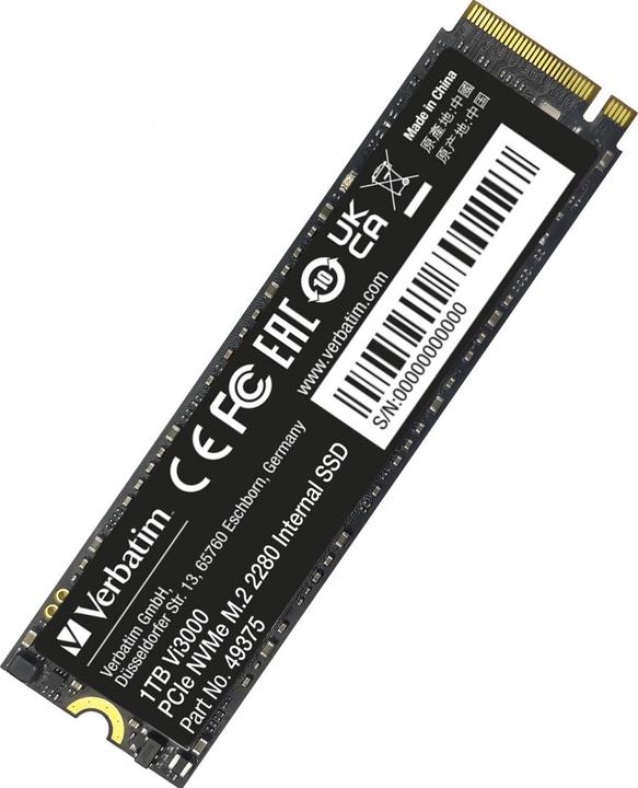 Produktbild Verbatim SSD Vi3000 Internal PCIe NVMe M.2 (1000 GB, M.2 2280)