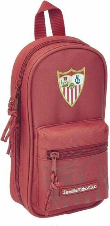 Actual product image Sevilla Fútbol Club Backpack with pencil cases Red 12 x 23 x 5 cm