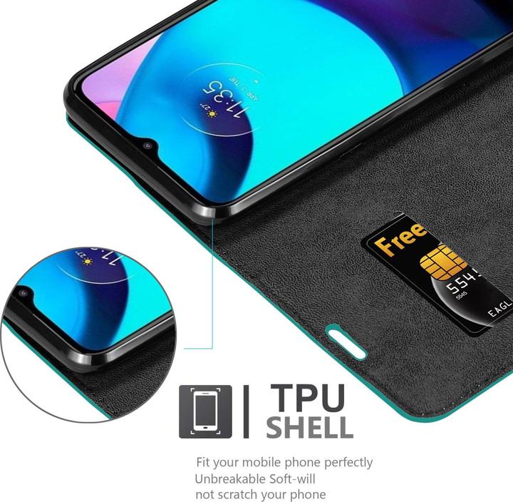 Actual product image Cadorabo Book Invis. Magnet sleeve (Motorola E30, Motorola Moto E20, Motorola Moto E40)