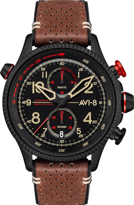 AVI-8 AV-4080-04 Hawker Hunter Chronograph 44mm 5ATM (Chronograph, 44 mm)
